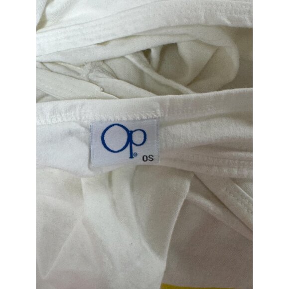 1990s OP tank top with neon logo print One Size - Picture 6 of 6